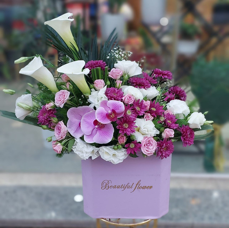 باکس گل خواستگاری شیپوری و ارکیده